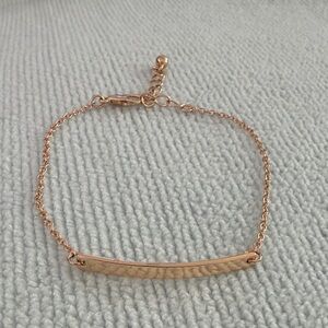 Gold colored Bar Chain Bracelet - Women Jewelry
